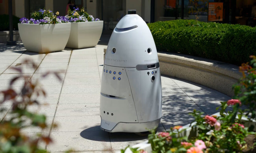San Antonio Airport Recruits Autonomous Security Robot. Image credit - Stephen McLaren - The Guardian
