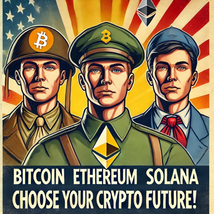 The Differences Between Bitcoin, Ethereum, and Solana Holders