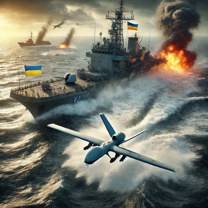 Ukrainian MAGURA V5 Drones Impact on Russian Black Sea Fleet